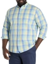 Untuckit Fit By Dxl Big & Tall Vintage-washed Stratford Sport Shirt In Multi