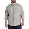 Untuckit Fit By Dxl Untuckit Hemsworth Sport Shirt In Light Grey