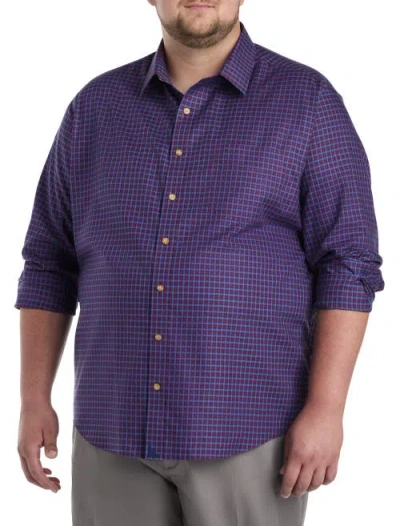 Untuckit Fit By Dxl Untuckit Knight Sport Shirt In Blue Red