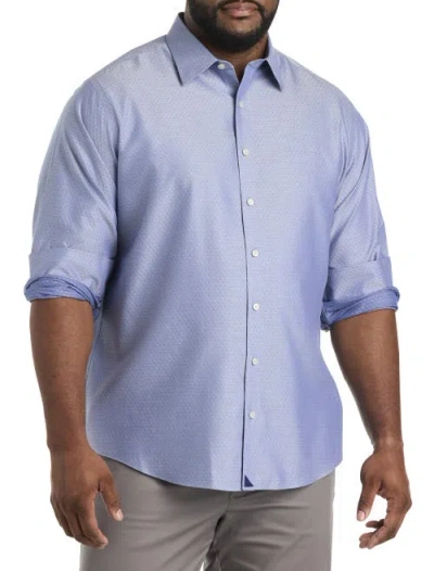 Untuckit Fit By Dxl Untuckit Oliver Sport Shirt In Blue