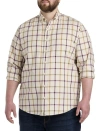 Untuckit Fit By Dxl Untuckit Olson Plaid Sport Shirt In Cream