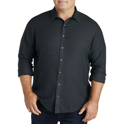 Untuckit Fit By Dxl Untuckit Veneto Sport Shirt In Black