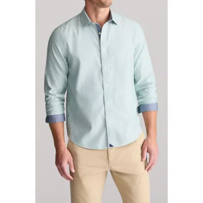 Untuckit Fontanier Regular Fit Wrinkle-free Button-down Shirt In Green