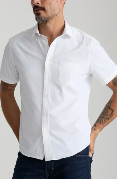 Untuckit Gironde Short Sleeve Performance Button-up Shirt In White
