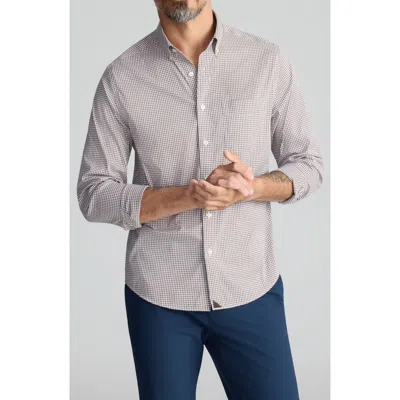 Untuckit Harland Stripe Cottontek™ Performance Button-down Shirt In Carafe