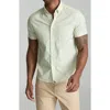Untuckit Ivers Short Sleeve Performance Button-down Shirt In Yellow