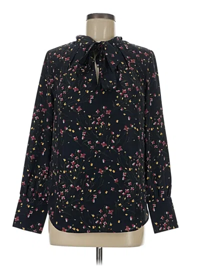 Pre-owned Untuckit Long Sleeve Blouse In Black