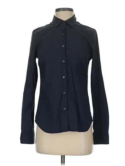 Pre-owned Untuckit Long Sleeve Blouse In Black