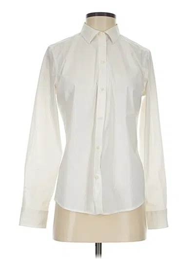 Pre-owned Untuckit Long Sleeve Blouse In Ivory