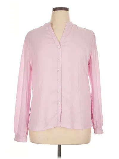 Pre-owned Untuckit Long Sleeve Blouse In Pink