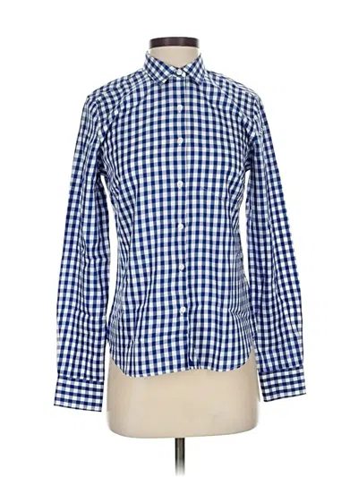 Pre-owned Untuckit Long Sleeve Button Down Shirt In Blue