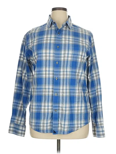 Pre-owned Untuckit Long Sleeve Button Down Shirt In Blue