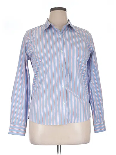 Pre-owned Untuckit Long Sleeve Button Down Shirt In Blue