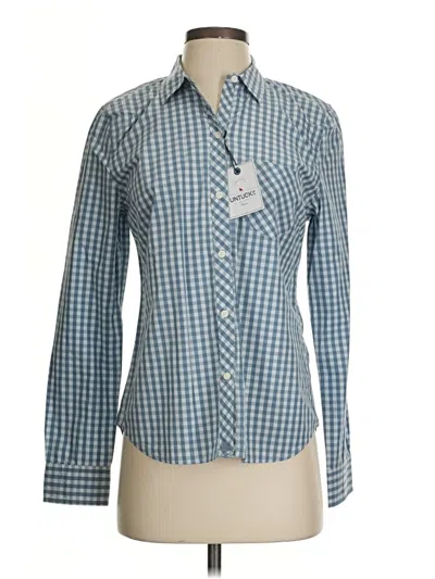 Pre-owned Untuckit Long Sleeve Button Down Shirt In Blue