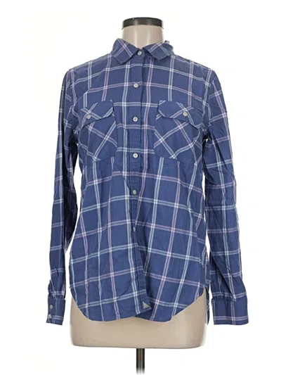 Pre-owned Untuckit Long Sleeve Button Down Shirt In Blue