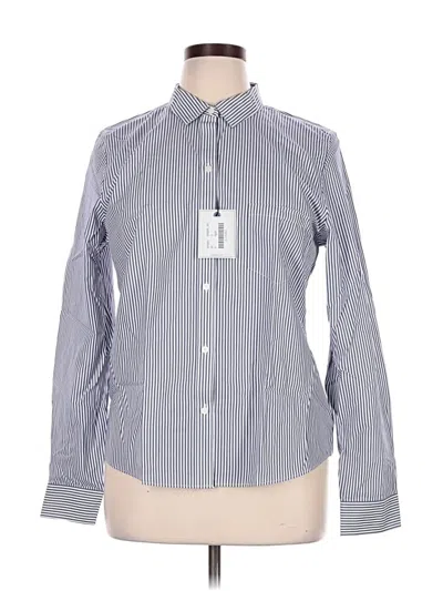Untuckit Long Sleeve Button Down Shirt In Blue