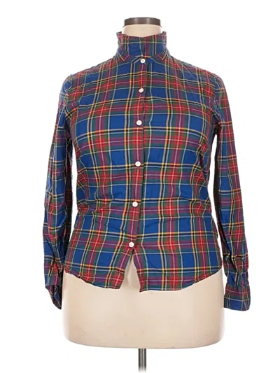 Pre-owned Untuckit Long Sleeve Button Down Shirt In Blue