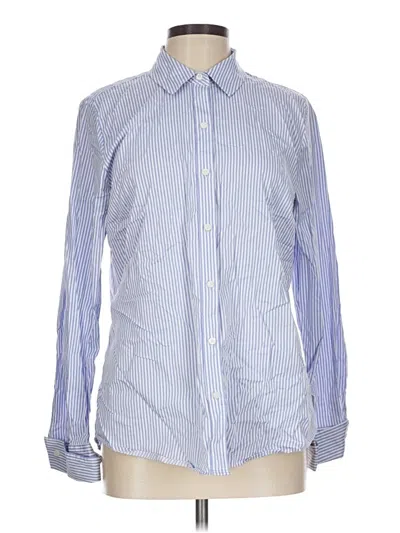 Pre-owned Untuckit Long Sleeve Button Down Shirt In Blue