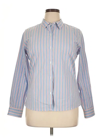 Pre-owned Untuckit Long Sleeve Button Down Shirt In Blue