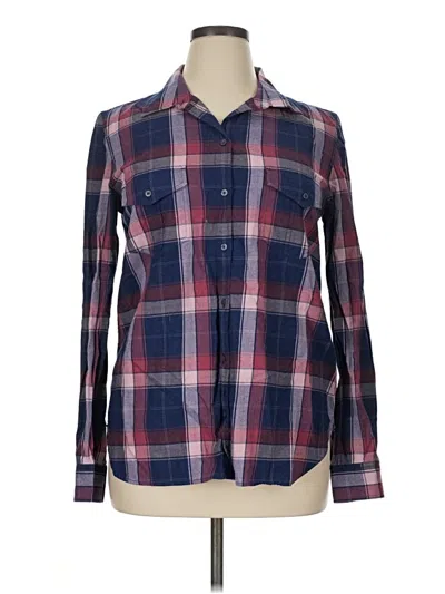 Pre-owned Untuckit Long Sleeve Button Down Shirt In Burgundy