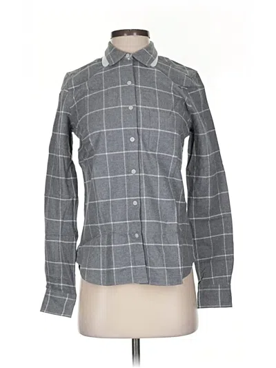 Pre-owned Untuckit Long Sleeve Button Down Shirt In Gray