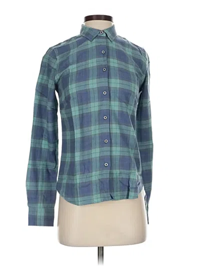 Pre-owned Untuckit Long Sleeve Button Down Shirt In Green