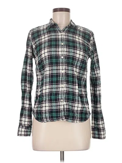 Pre-owned Untuckit Long Sleeve Button Down Shirt In Green