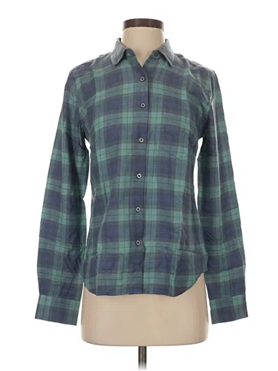 Pre-owned Untuckit Long Sleeve Button Down Shirt In Green