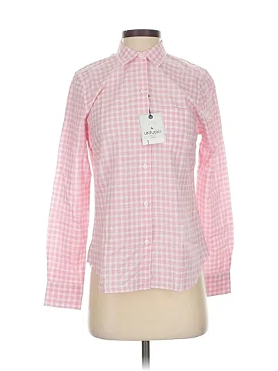 Pre-owned Untuckit Long Sleeve Button Down Shirt In Pink