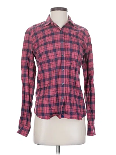 Pre-owned Untuckit Long Sleeve Button Down Shirt In Red