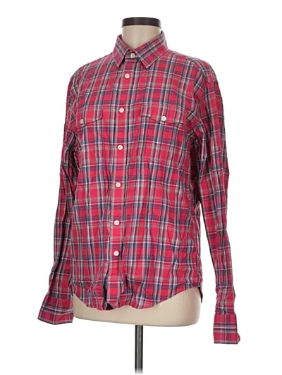 Pre-owned Untuckit Long Sleeve Button Down Shirt In Red