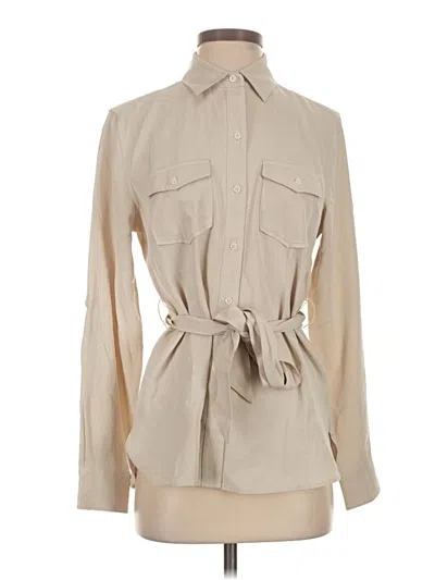 Pre-owned Untuckit Long Sleeve Button Down Shirt In Tan