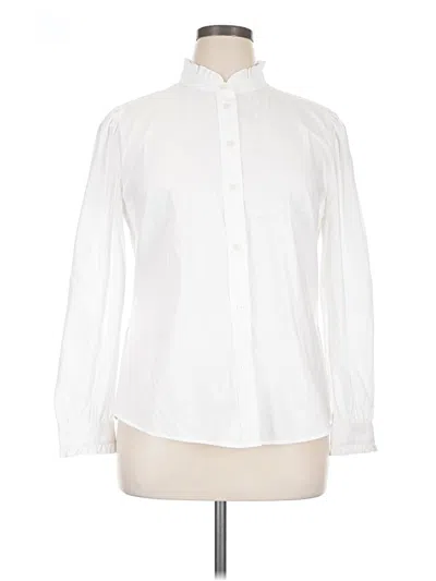 Pre-owned Untuckit Long Sleeve Polo Shirt In White
