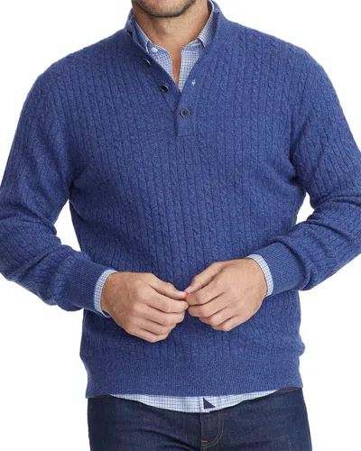 Untuckit Luxe Cashmere Sweater In Blue