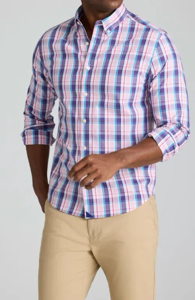Untuckit Maitland Regular Fit Plaid Wrinkle Free Cotton Button-down Shirt In Multi