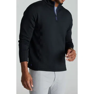 Untuckit Mazzano Performance Quarter Zip In Black