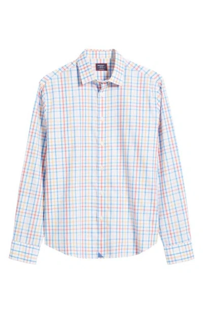 Untuckit Moore Check Wrinkle Free Cotton Button-up Shirt In Pink