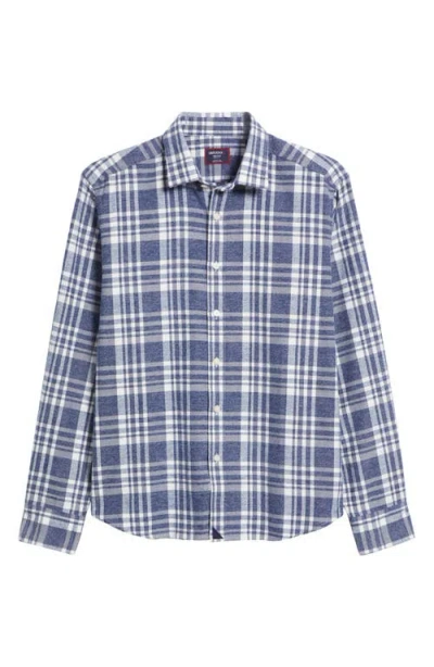 Untuckit Morenillo Plaid Flannel Button-up Shirt In Blue