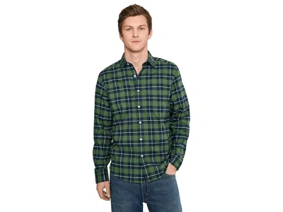 Untuckit Performance Flannel Brightlake Shirt In Green