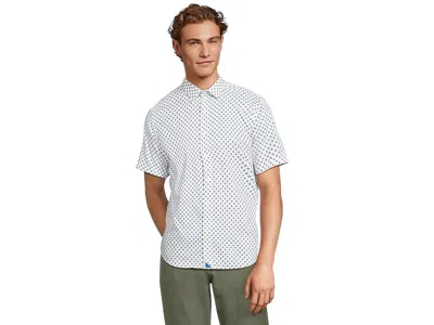 Untuckit Performance Short Sleeve Shirt Men's Clothing White: 3xl Regular Fit In Blue