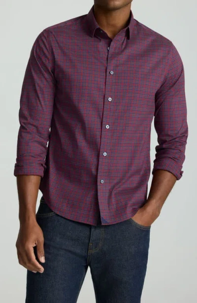 Untuckit Plaid Button-up Shirt In Purple