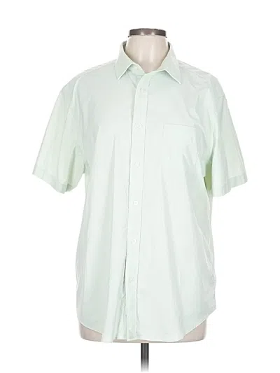 Pre-owned Untuckit Short Sleeve Button Down Shirt In Green