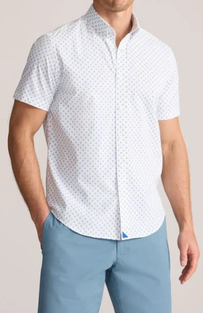Untuckit Short Sleeve Performance Button-up Shirt In White