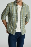 Untuckit Silva Windowpane Check Cotton Flannel Button-up Shirt In Multi