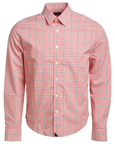 Untuckit Slim Fit Wrinkle-free Gibbons Shirt In Red