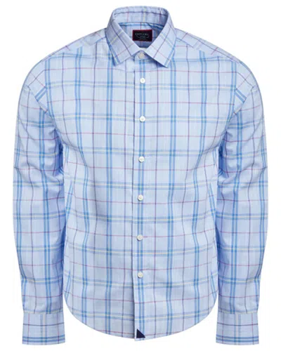 Untuckit Slim Fit Wrinkle-free Triano Shirt In Blue