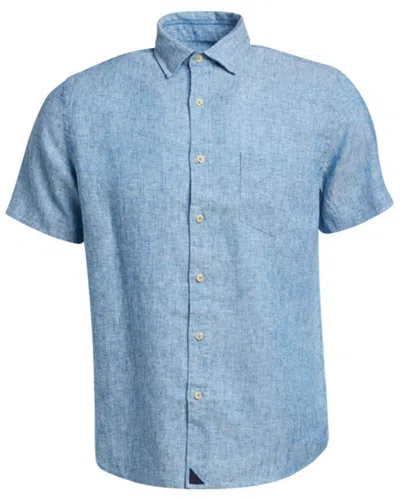 Untuckit Slim Fit Wrinkle-resistant Cameron Linen Shirt In Blue