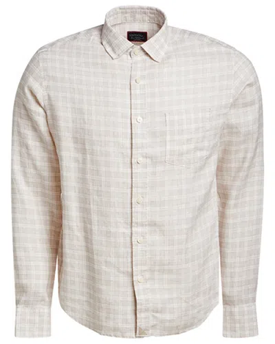Untuckit Slim Fit Wrinkle-resistant Noval Linen Shirt In Brown