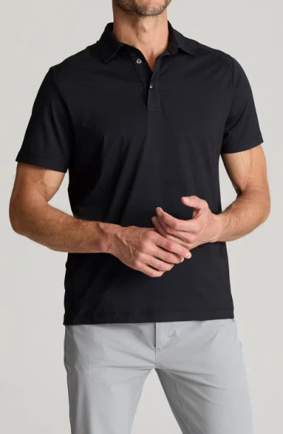 Untuckit Solid Performance Polo In Black