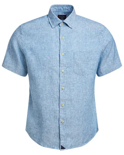 Untuckit Wrinkle-resistant Cameron Linen Shirt In Blue